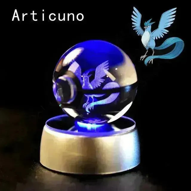 3D rystal Pokeball Night Lamp