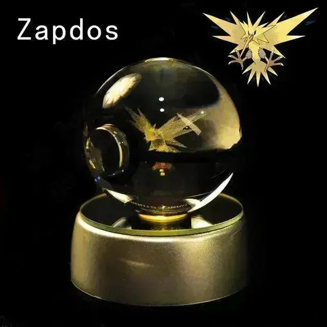 3D rystal Pokeball Night Lamp