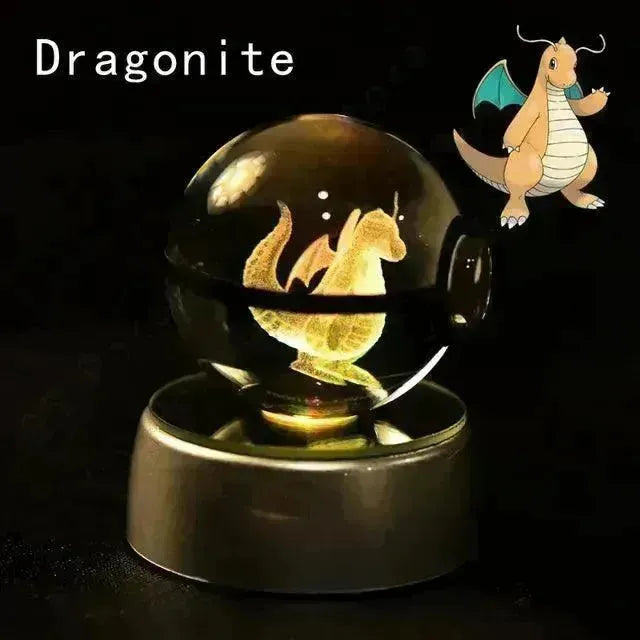 3D rystal Pokeball Night Lamp