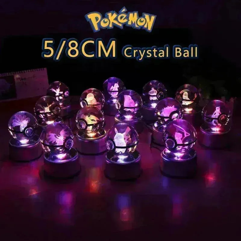3D rystal Pokeball Night Lamp