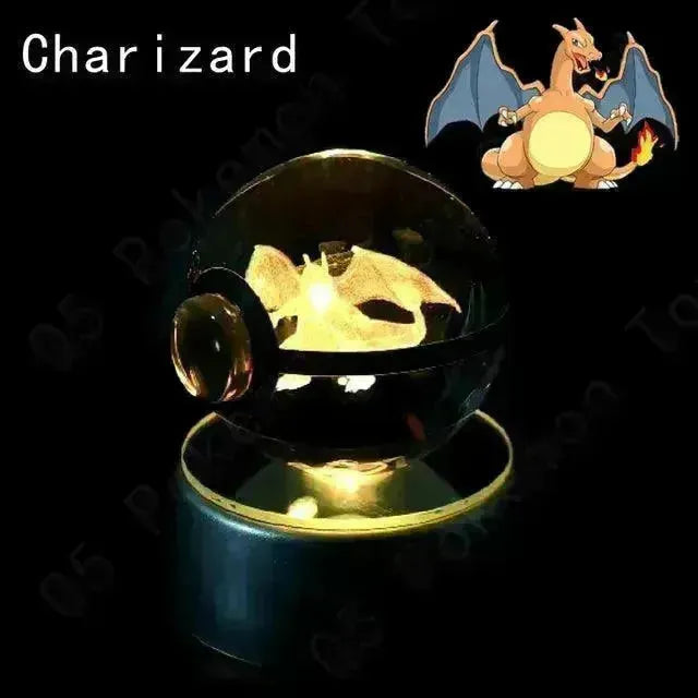 3D rystal Pokeball Night Lamp