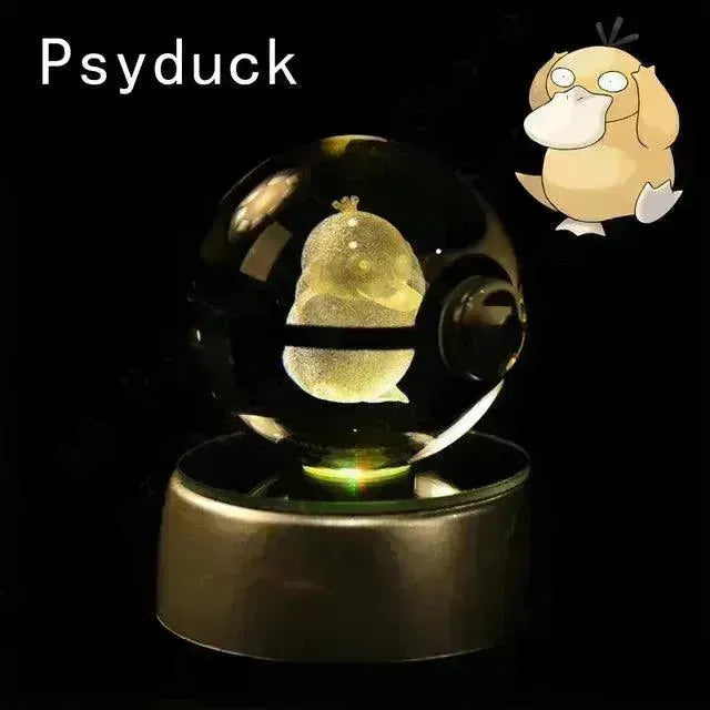 3D rystal Pokeball Night Lamp