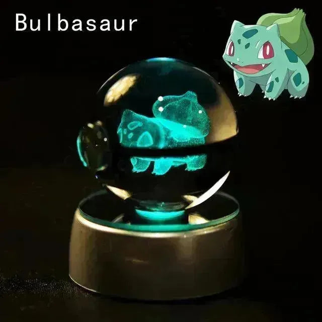 3D rystal Pokeball Night Lamp