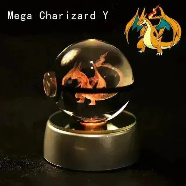 3D rystal Pokeball Night Lamp