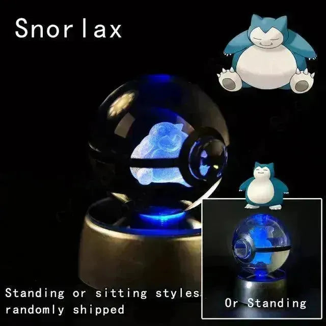 3D rystal Pokeball Night Lamp