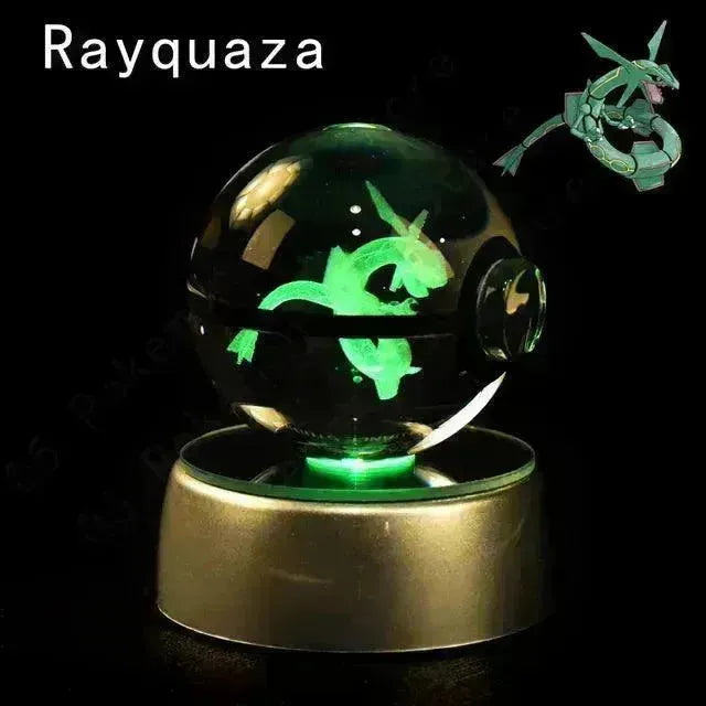 3D rystal Pokeball Night Lamp