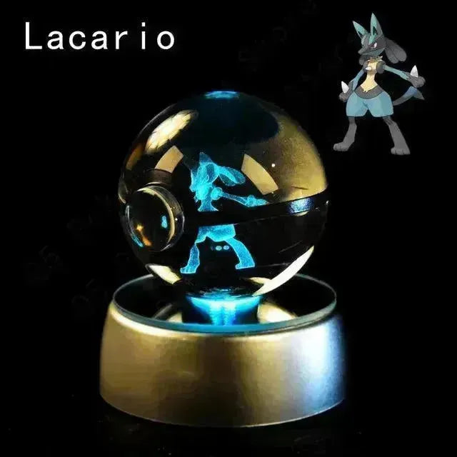3D rystal Pokeball Night Lamp