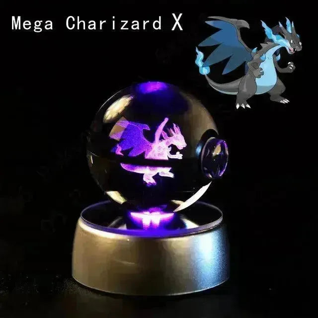 3D rystal Pokeball Night Lamp