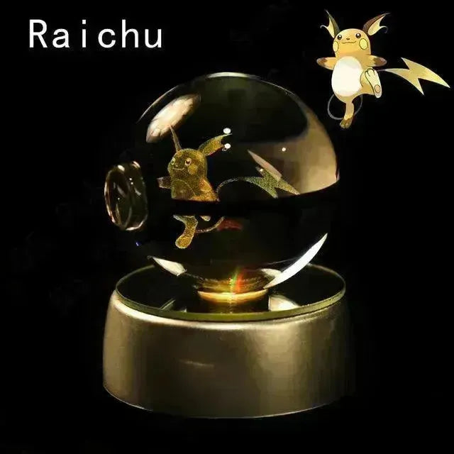 3D rystal Pokeball Night Lamp