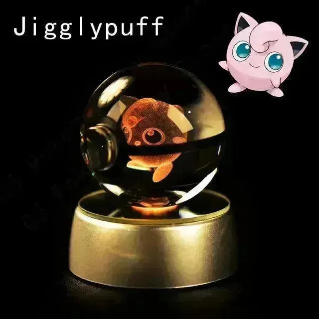 3D rystal Pokeball Night Lamp