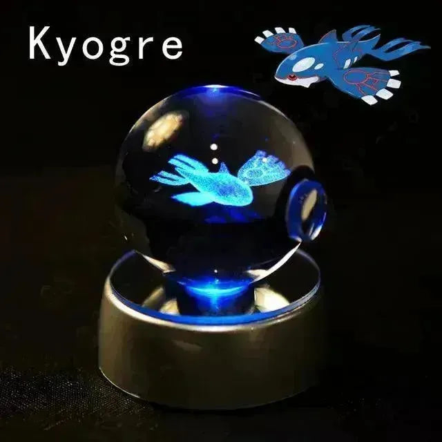 3D rystal Pokeball Night Lamp