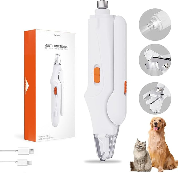 2-in-1 Cat &amp; Dog Nail Clippers with LED Lights