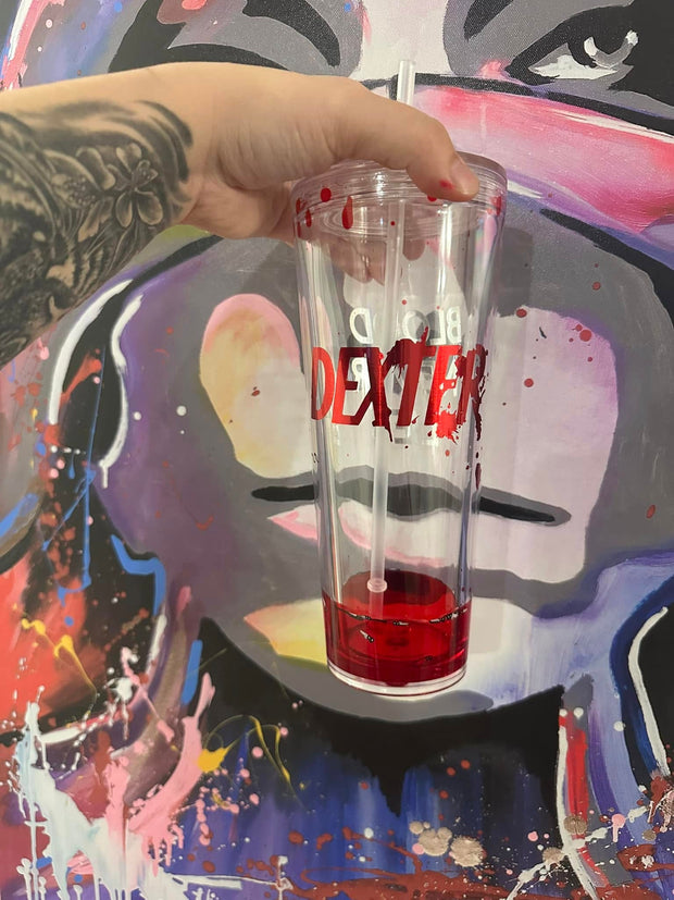 Blood Splatter Tumbler “Dexter Style” — Creative Hot &amp; Cold Drink Cup