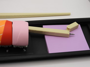 Sushi Smart Organizer  – 7-Piece Weekly Pill Holder with Chopstick Pens & Sticky Notes