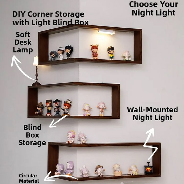 Decorative Wall Hanging & Creative Corner Storage Rack