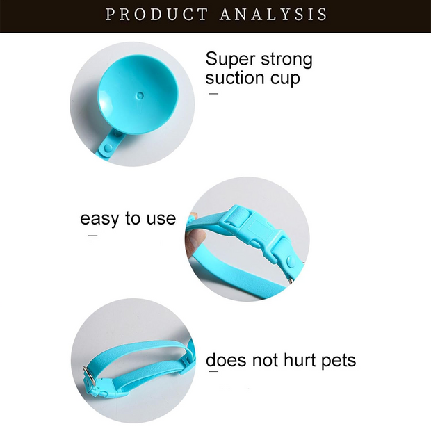 Dog Bathing Tether – Heavy-Duty Suction Cup Grooming Leash