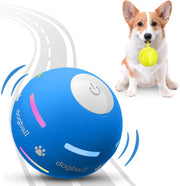 Interactive Motion-Activated Dog Ball – 2025 Upgrade | USB Rechargeable, Auto-Rolling & Bouncing Toy for Small to Large Dogs (Orange)
