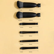 Complete makeup brush set - cat design storage box with mirror