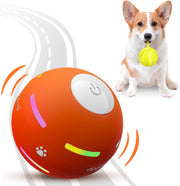 Interactive Motion-Activated Dog Ball – 2025 Upgrade | USB Rechargeable, Auto-Rolling & Bouncing Toy for Small to Large Dogs (Orange)