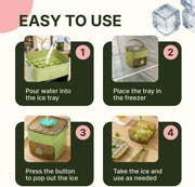 Freeze, Store, Enjoy: The Ultimate Ice Cube Tray with Lids for Every Need🍹