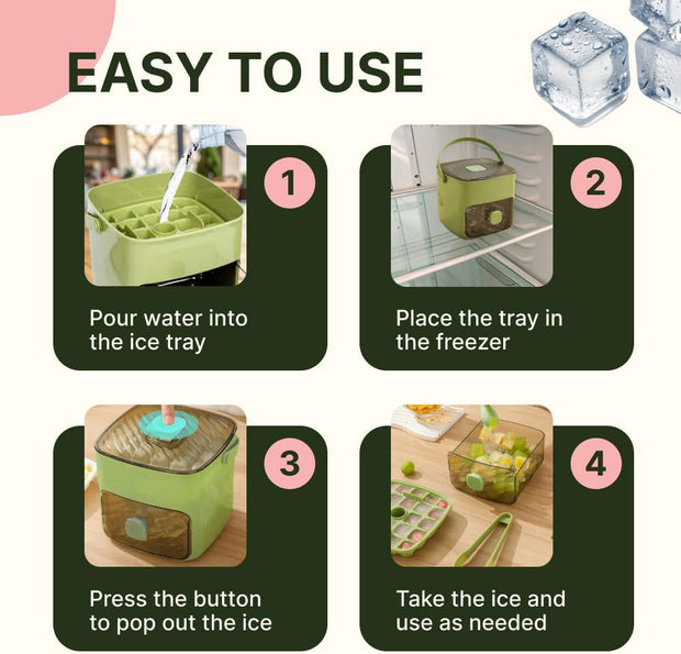 Freeze, Store, Enjoy: The Ultimate Ice Cube Tray with Lids for Every Need🍹