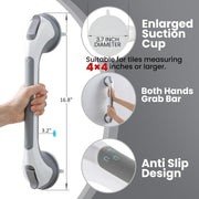 Instant Grip Shower Handle – 240lbs Suction Power for Slip-Free Showers! No Drills, No Tools, All Safety