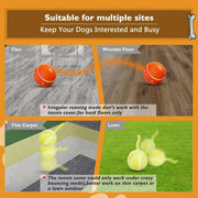 Interactive Motion-Activated Dog Ball – 2025 Upgrade | USB Rechargeable, Auto-Rolling & Bouncing Toy for Small to Large Dogs (Orange)
