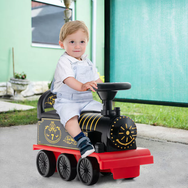 Kids Electric Ride-On Train Set (with 16-Piece Track)