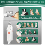 2-in-1 Cat &amp; Dog Nail Clippers with LED Lights