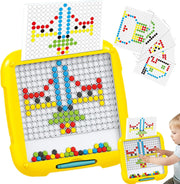 Magnetic Dot Board Travel Toy – Montessori Fine Motor Skills Drawing Set for Kids