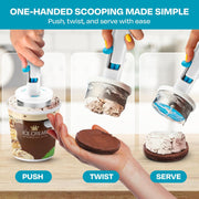 Ice Cream Sandwich Scoop, Easy Release Sandwich Cookie Scoops for Evenly Sized Gelato Scoops, Ice Cream Scoop with Trigger for Effortless Serving, Stainless Steel Food Scoopers for Kitchen