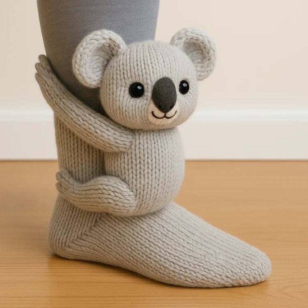 3D Knitted Animal Socks – Cozy, Playful, and Full of Personality