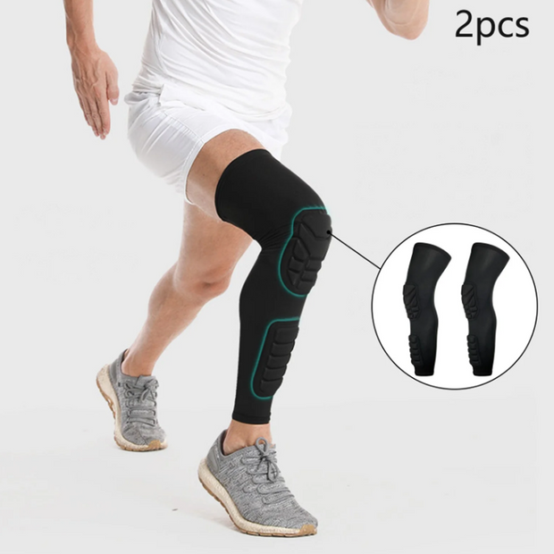 Padded Compression Shin and Knee Sleeve