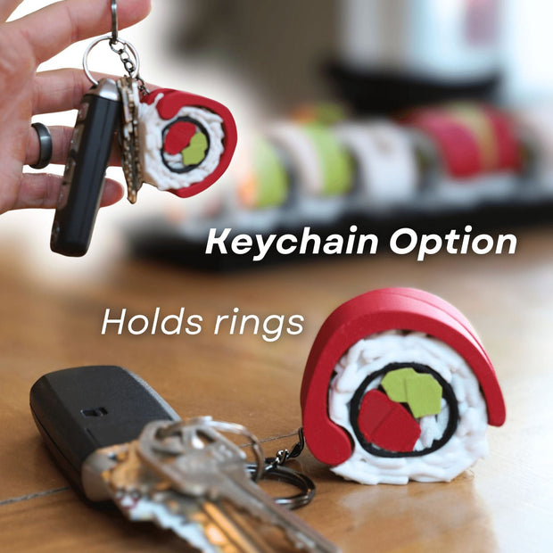 Sushi Smart Organizer  – 7-Piece Weekly Pill Holder with Chopstick Pens & Sticky Notes