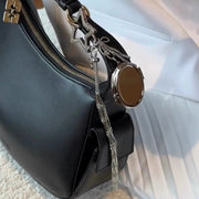 Stainless Steel Lip Balm Holder – Chic 2-in-1 Lip Gloss Case with Mirror and Keychain