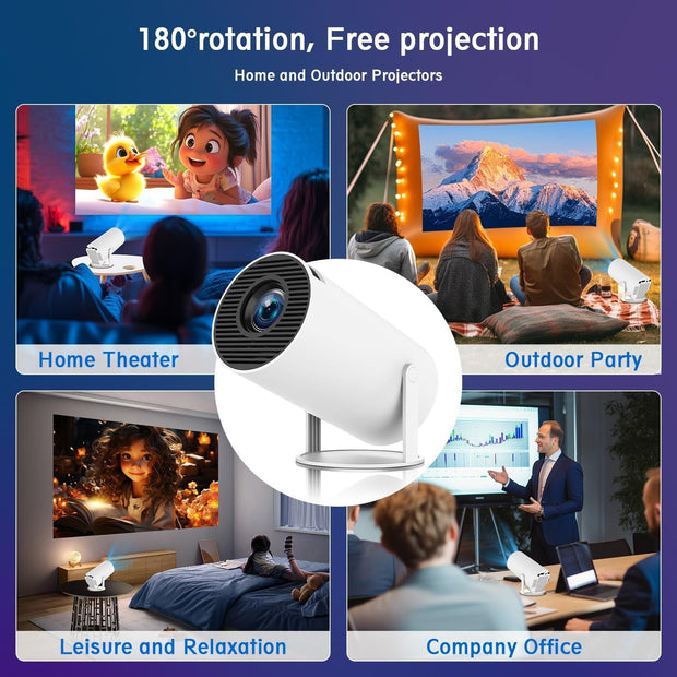 4K Mini Projector – Bring Stories and Movies to Life in Brilliant Clarity
