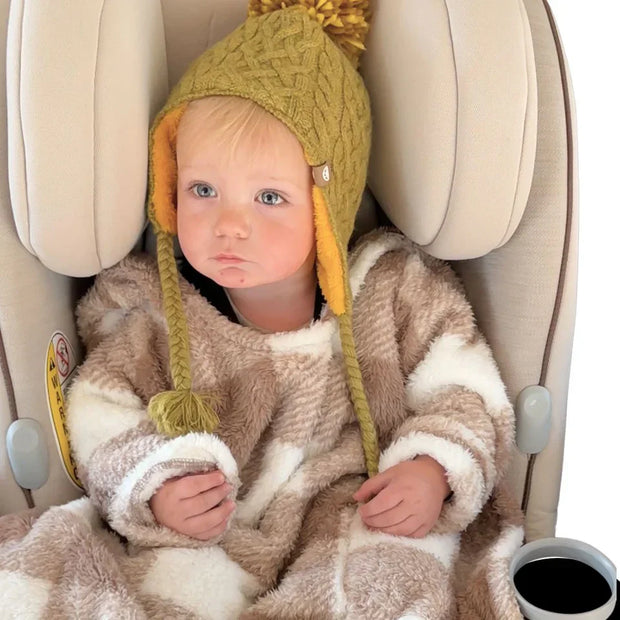 Baby Car Seat Blanket | CPST Certified Safety Design | Insulated Bamboo Layer