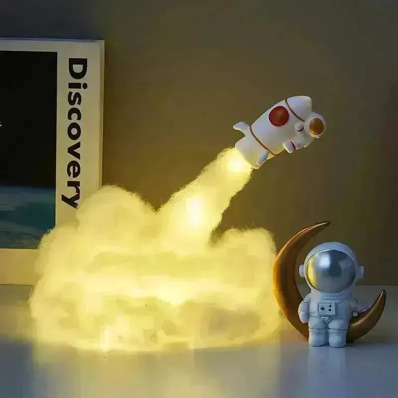 3D Mini Rocket Night Lamp
