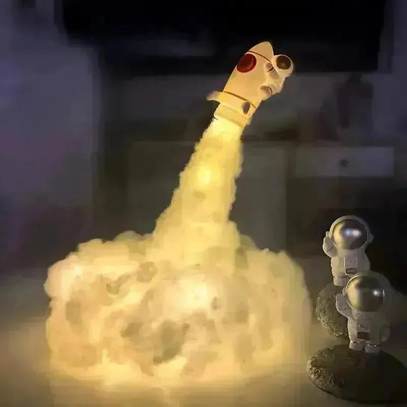 3D Mini Rocket Night Lamp