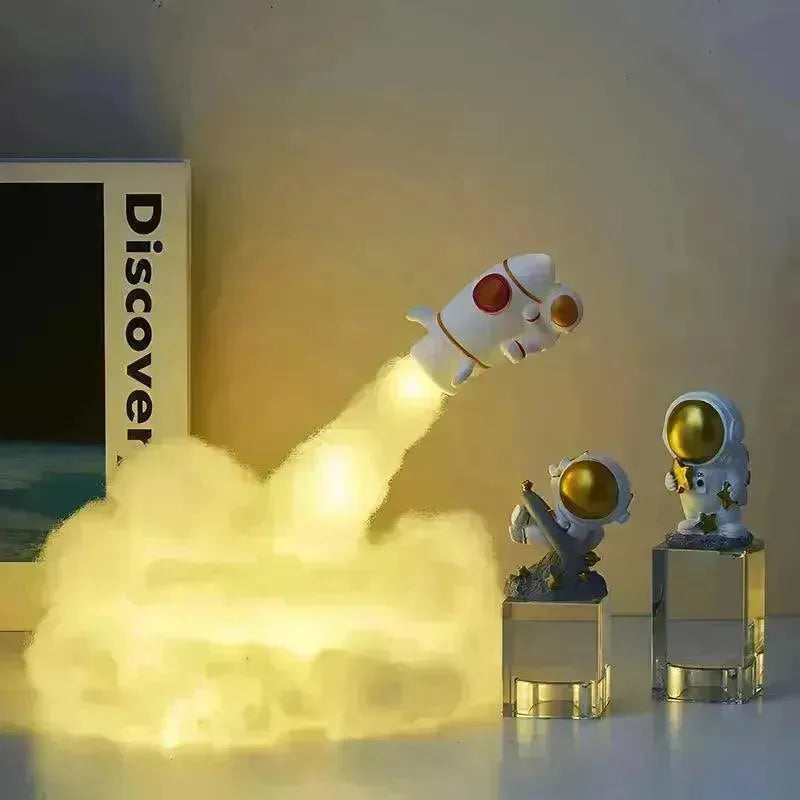 3D Mini Rocket Night Lamp