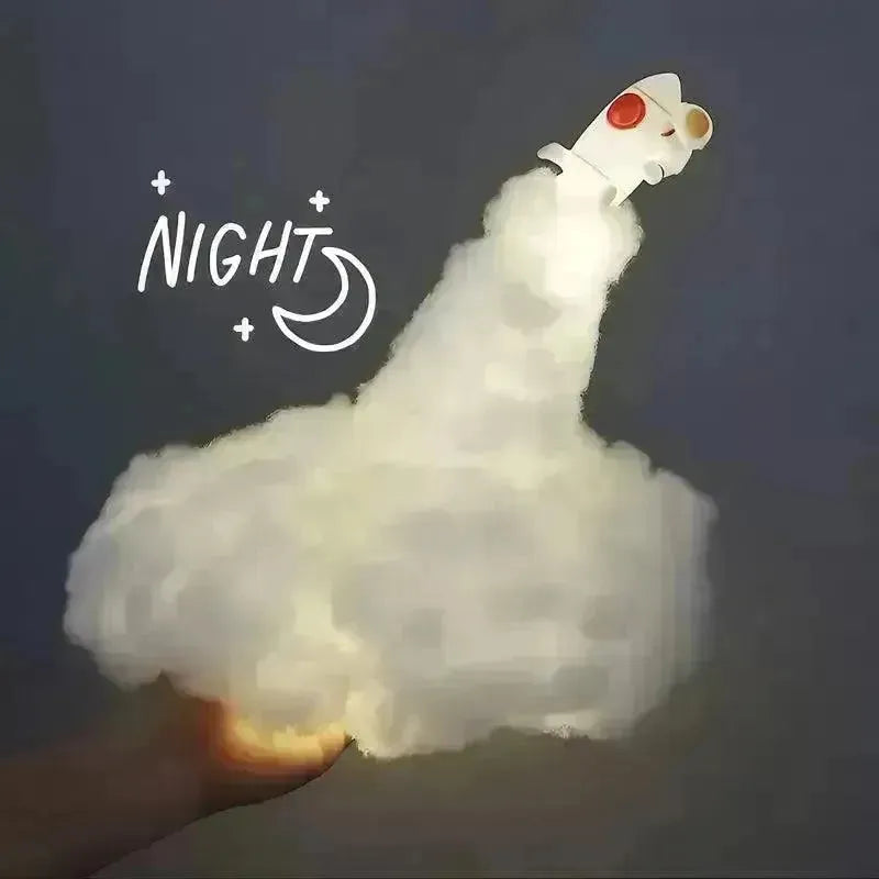 3D Mini Rocket Night Lamp