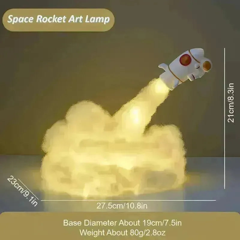 3D Mini Rocket Night Lamp