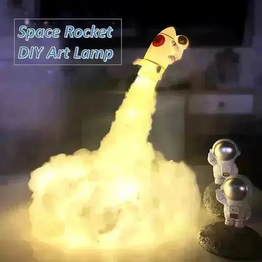 3D Mini Rocket Night Lamp