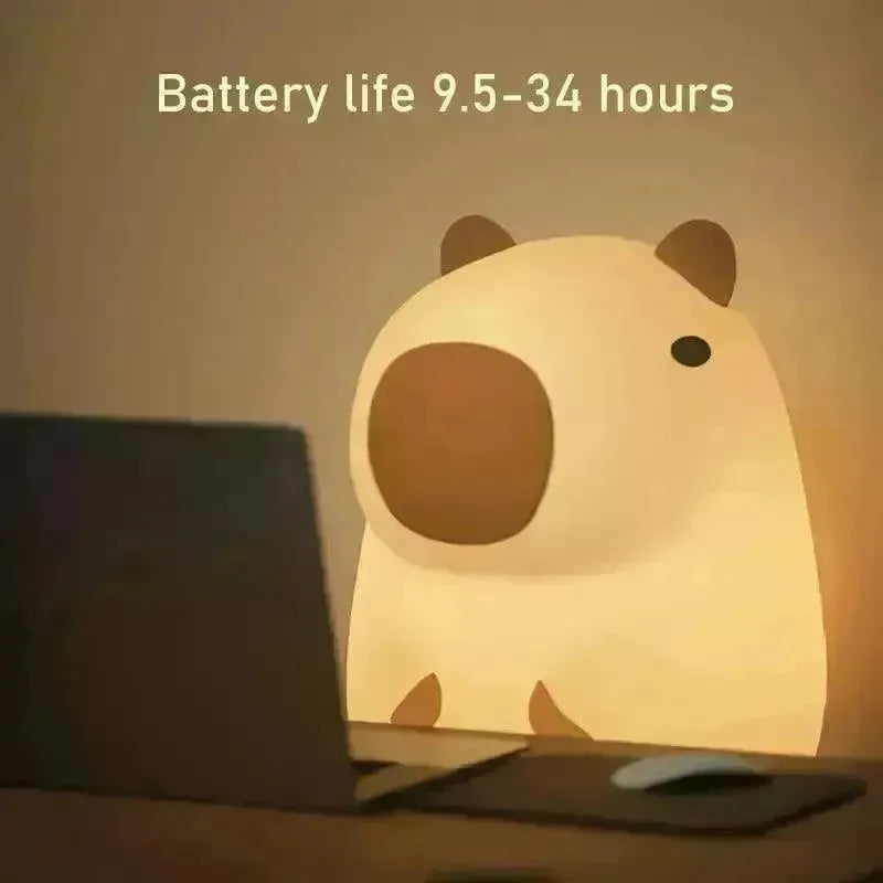 3D Silicon Capybara Night Lamp