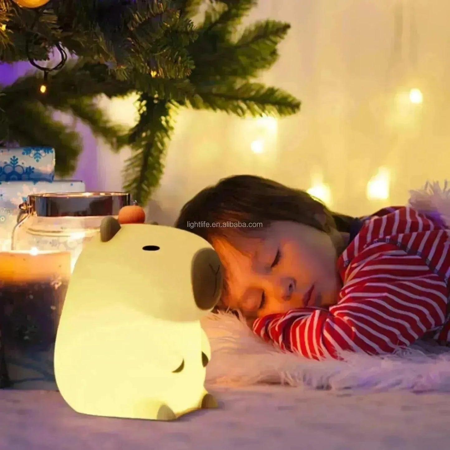 3D Silicon Capybara Night Lamp