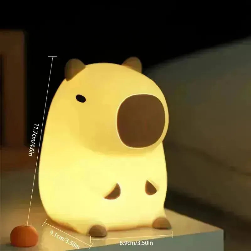 3D Silicon Capybara Night Lamp