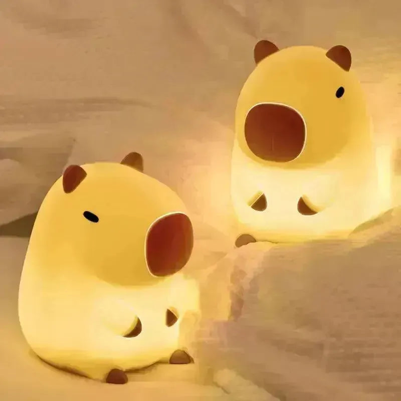 3D Silicon Capybara Night Lamp