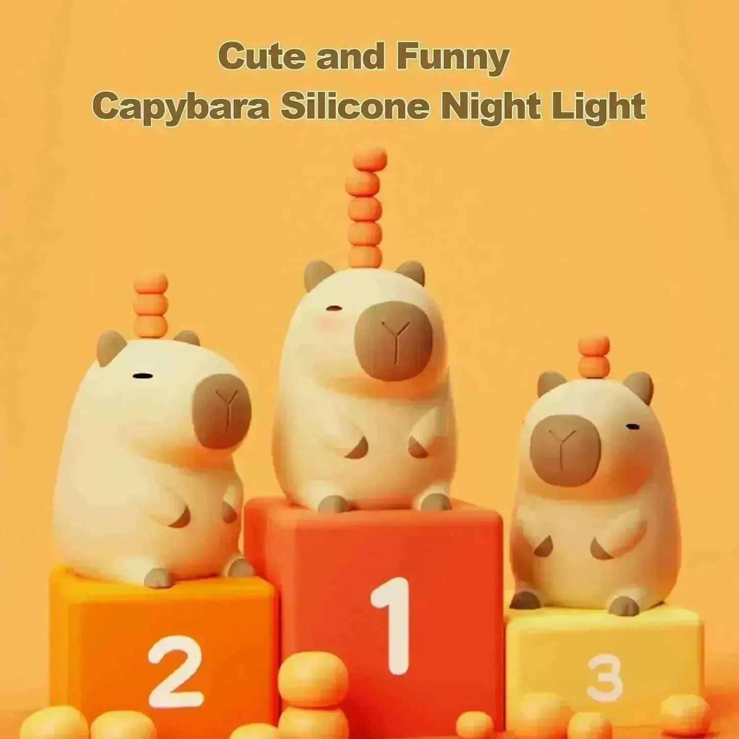 3D Silicon Capybara Night Lamp