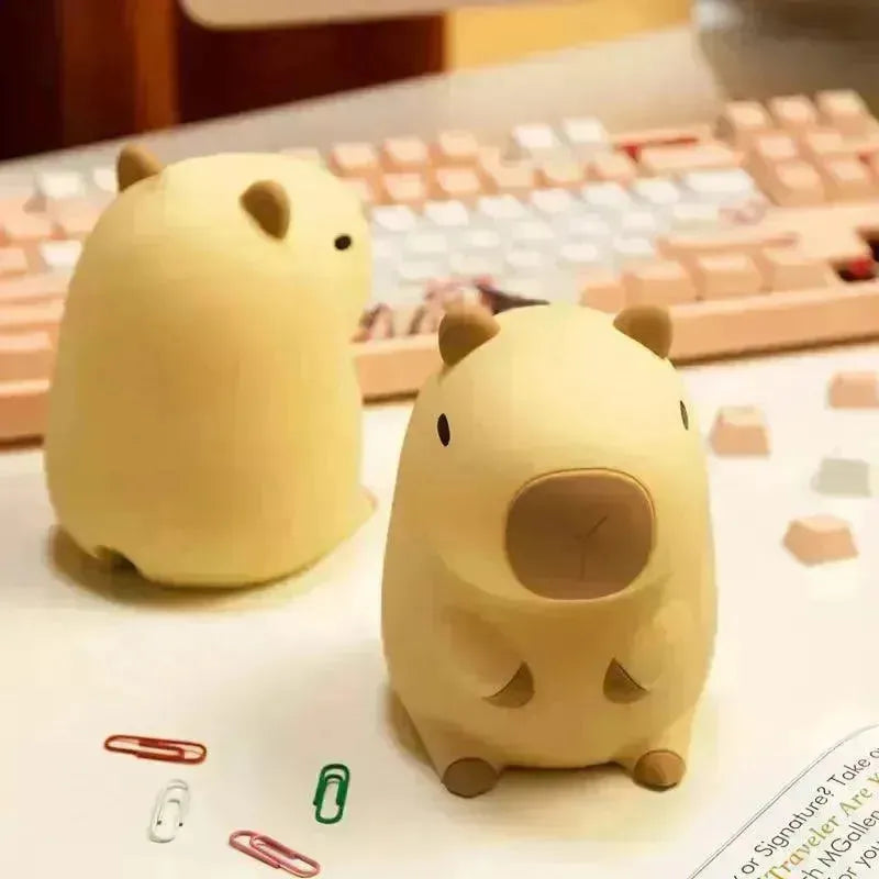 3D Silicon Capybara Night Lamp