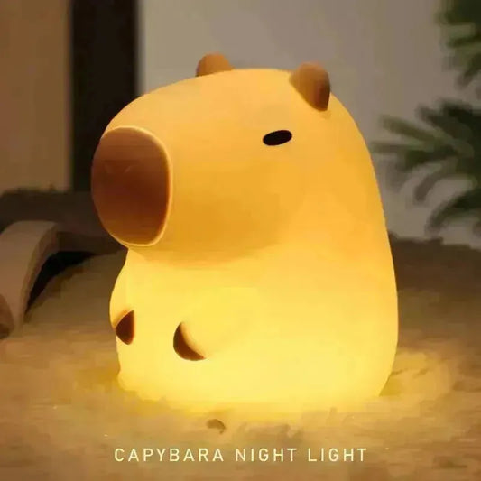 3D Silicon Capybara Night Lamp